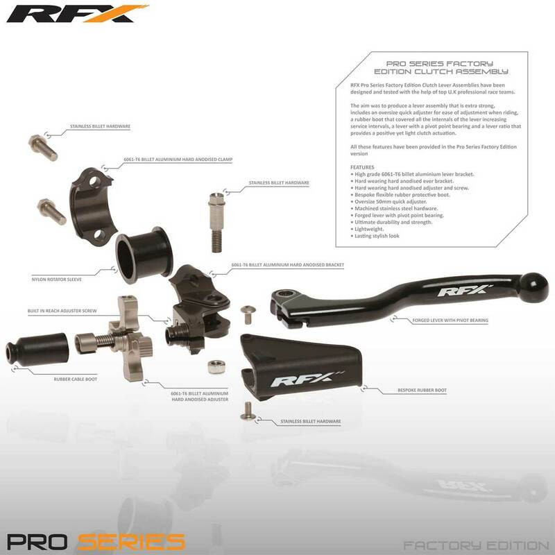 Support forgé de rechange pour kit d'embrayage RFX Pro (magnesium) - 1111036003
