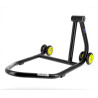 Béquille de stand monobras droite BIHR Home Track noir mat roues jaune - 3032113