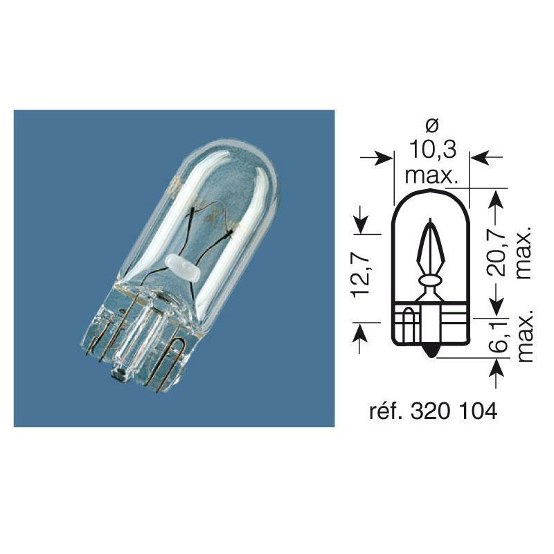 Ampoule OSRAM Original Line W3W 12V 3W - x10 - 3062594