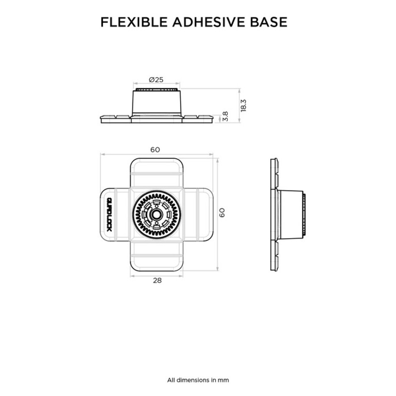 Base flexible adhésive QUAD LOCK 360 - 1118125