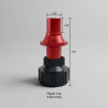 Bidon d'essence TUFF JUG rouge avec bouchon Ripper 2.5G/10L - 1129479004