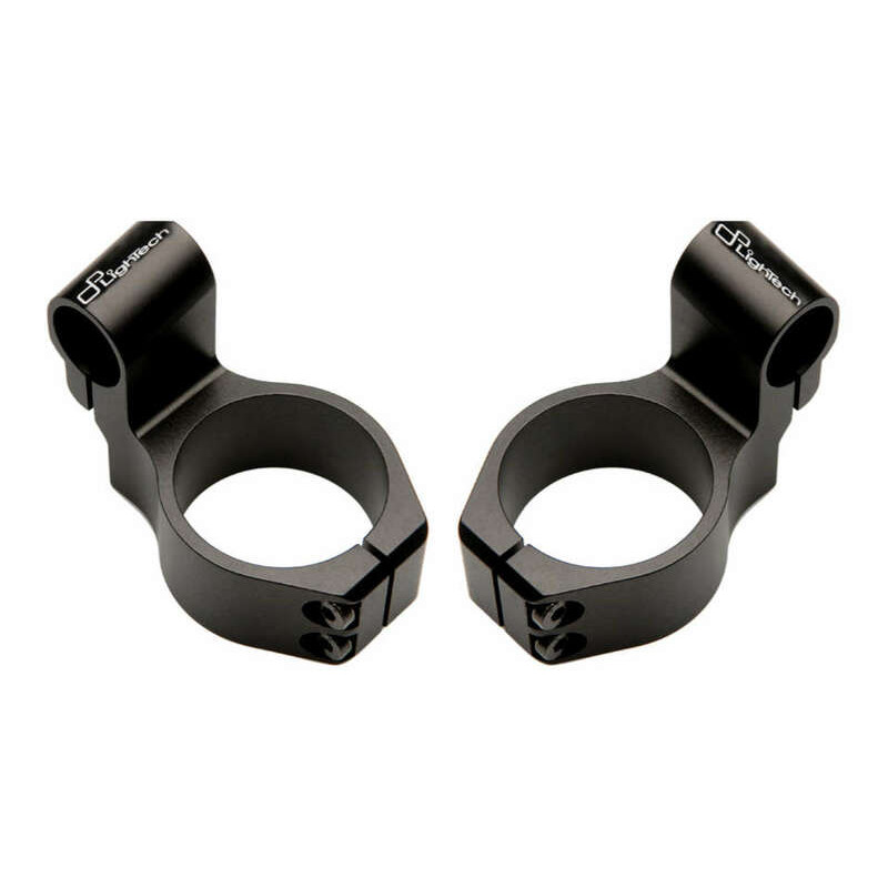Guidons bracelet LIGHTECH Ø55mm hauteur +20mm déport +40mm/5° noir - 1081307001
