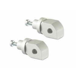 Supports de repose-pieds arrière LIGHTECH argent Triumph - FTP030SIL - 1070966