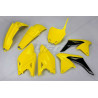 Kit plastique UFO origine (2017) jaune/noir Suzuki RM-Z250 - 1087729001