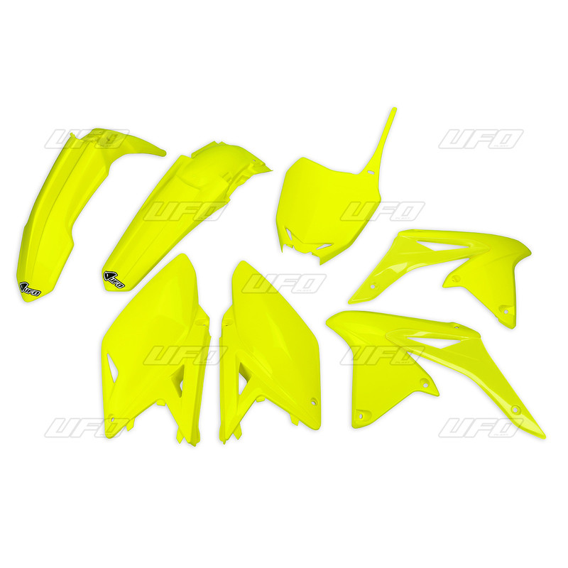 Kit plastique UFO jaune fluo Suzuki RM-Z250 - 1087729002