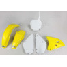 Kit plastique UFO couleur origine jaune/blanc (02-17) Suzuki RM85 - 1087718001