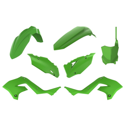 Kit plastiques POLISPORT Restylé vert Kawasaki KX125/250 - 1086103001