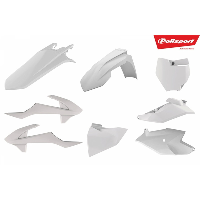 Kit plastique POLISPORT blanc KTM SX85 - 1086165002