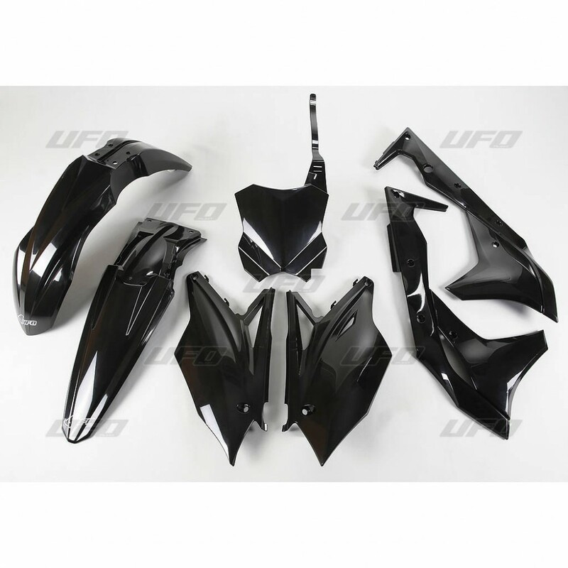 Kit plastique UFO noir Kawasaki KX250F - 1087271001