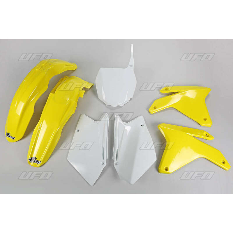 Kit plastique UFO couleur origine jaune/blanc Suzuki RM-Z450 - 1087717001