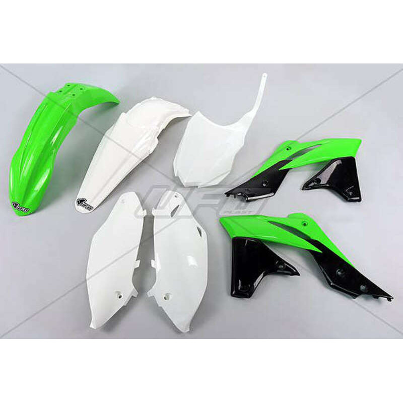 Kit plastique UFO couleur origine (14-15) vert/blanc/noir Kawasaki KX250F - 1087268001