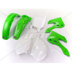 Kit plastique UFO couleur origine vert/blanc Kawasaki KX125/250 - 1087248001