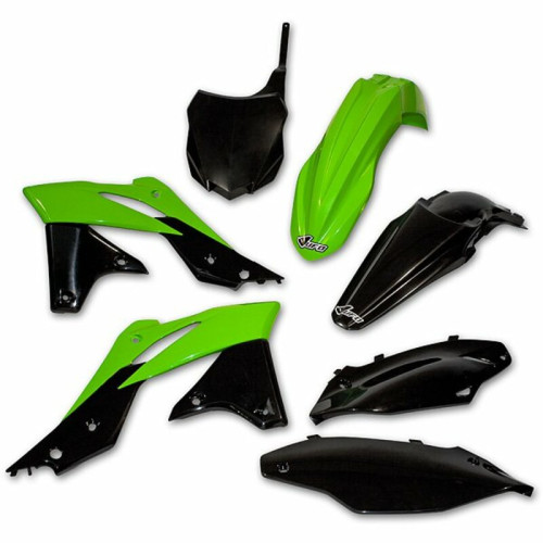 Kit plastique UFO couleur origine (2013) vert/noir Kawasaki KX250F - 1087266002