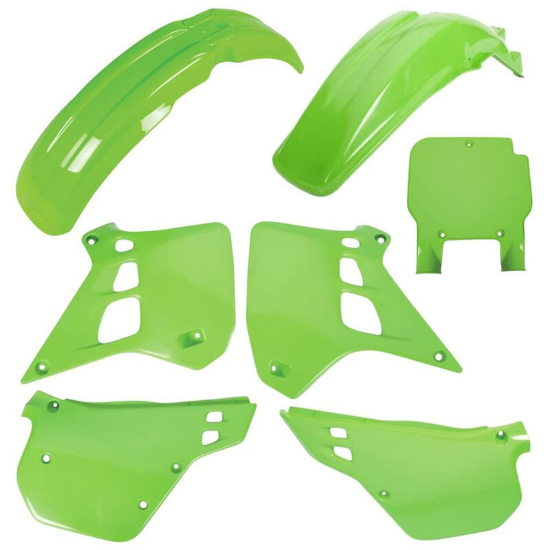 Kit plastiques POLISPORT couleur origine - Kawasaki KX 125 (90-91) - 1120680001