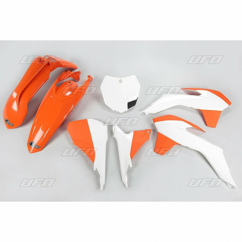 Kit plastique UFO couleur origine (2015) orange/blanc KTM - 1087438001