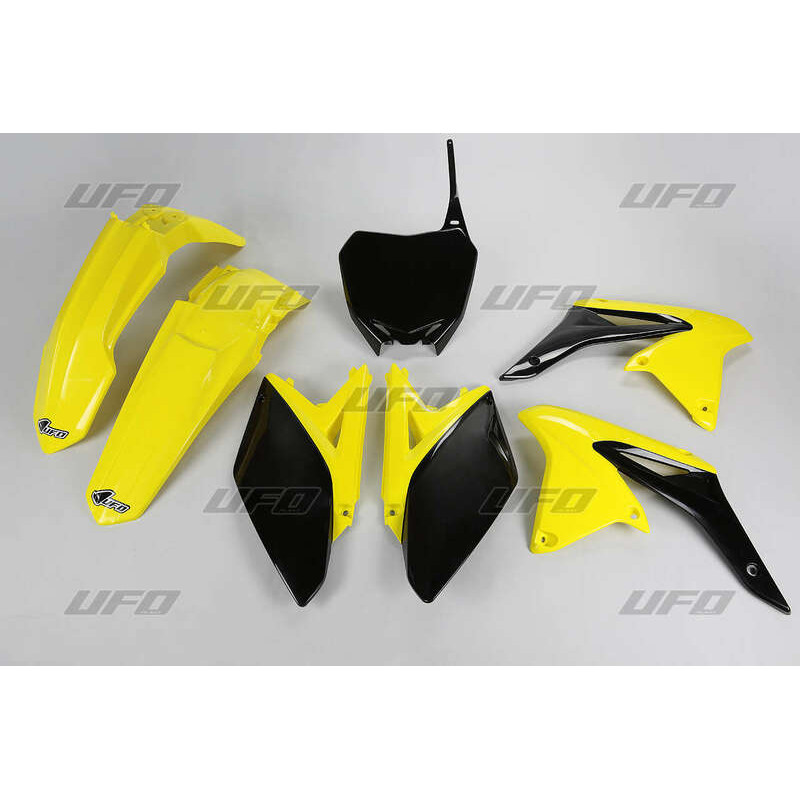 Kit plastique UFO couleur origine jaune/noir Suzuki RM-Z250 - 1087726004