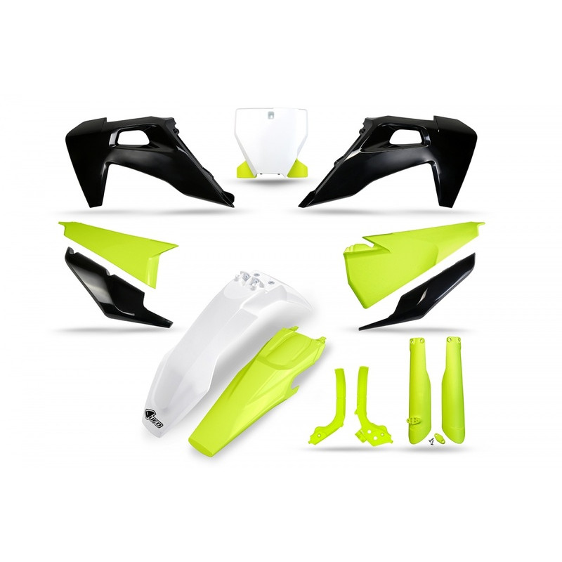 Kit plastiques UFO jaune fluo/gris - Husqvarna - 1103958