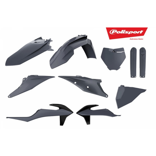 Kit plastiques POLISPORT gris nardo KTM SX/SX-F - 1086174005