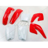 Kit plastique UFO couleur origine rouge/blanc Honda CR125R/250R - 1086935003