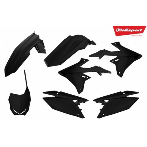 Kit plastique POLISPORT noir Suzuki RM-Z450 - 1086124003