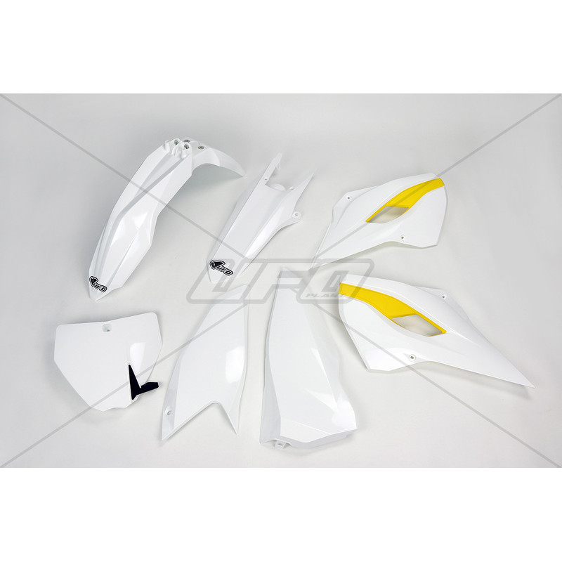 Kit plastique UFO couleur origine (2015) blanc/jaune Husqvarna - 1087053001