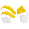 Kit plastique RACETECH couleur origine (2009) jaune/blanc Suzuki RM125/250 - 1088001001