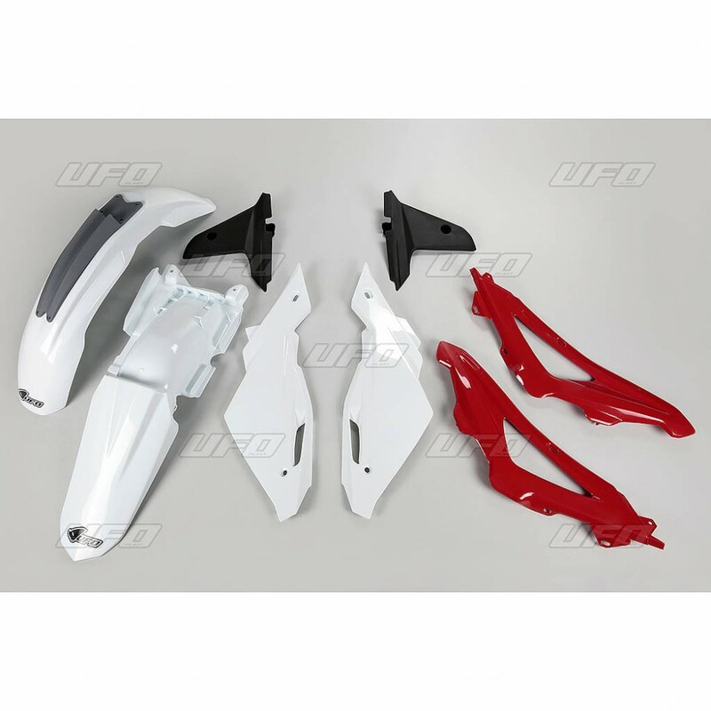Kit plastique UFO couleur origine blanc/rouge/gris Husqvarna CR125 - 1087051001