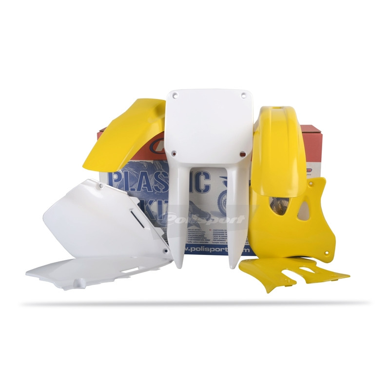 Kit plastique POLISPORT couleur origine Suzuki RM125/RM250 - 1086118001