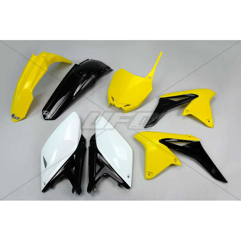 Kit plastique UFO couleur origine jaune/noir/blanc Suzuki RM-Z250 - 1087728003