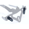 Adaptateur de plaque d'immatriculation R&G RACING noir pour support de plaque - 1083048001
