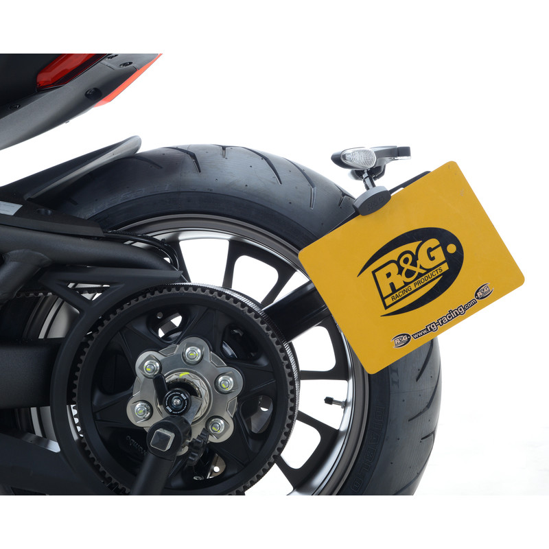 Support de plaque R&G RACING noir Ducati X Diavel - 1082965001