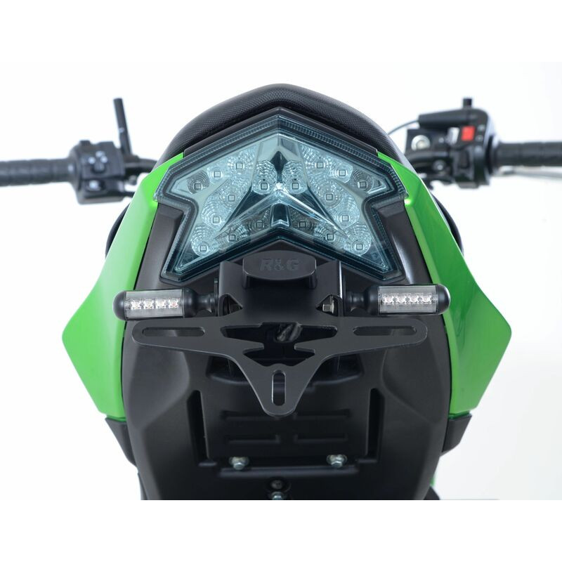 Support de plaque R&G RACING noir Kawasaki Z125 - 1082976001
