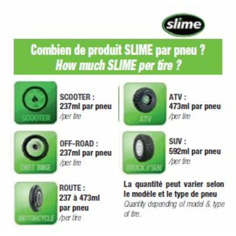 Préventif crevaison SLIME Tubeless 950ml - 1060530