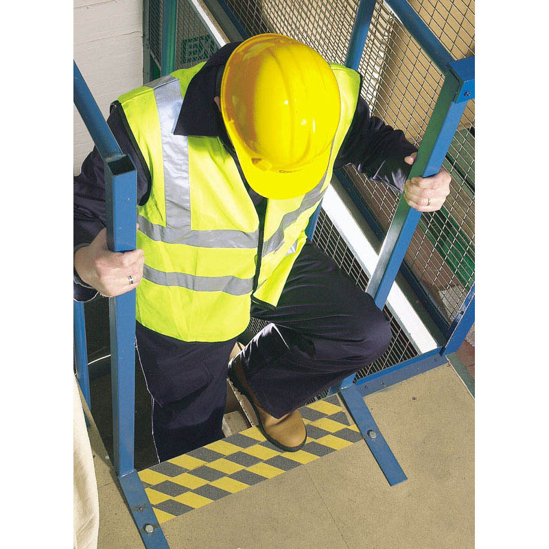 Ruban adhésif sécurité DRAPER noir/jaune 18m - 1052702