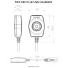 Chargeur USB QUAD LOCK moto - 1118107