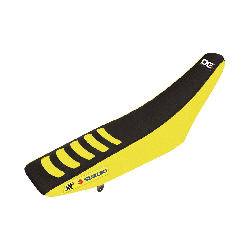 Housse de selle BLACKBIRD Double Grip 3 jaune/noir Suzuki RM-Z450 - 1054298