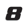 Numéro de course 8 BLACKBIRD 20x25cm noir - 1084257010