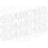 Numéro de course 5 BLACKBIRD 16x7,5cm blanc - 1084248005