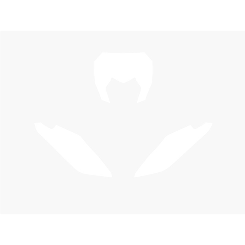 Fonds de plaque BLACKBIRD blanc Fantic XE - 1095867002