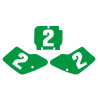 Fonds de plaques TECNOSEL vert Kawasaki KX125/250 - 1095864003