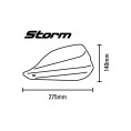 Kit protège mains BARKBUSTERS Storm point d'attache simple embout du guidon creux noir Kit protège mains BARKBUSTERS Storm point d'attache simple embout du guidon creux noir