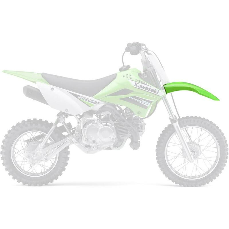 Garde-boue avant UFO vert KX Kawasaki KLX110 Garde-boue avant UFO vert KX Kawasaki KLX110