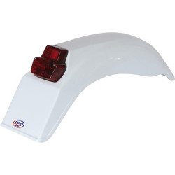 Garde-boue arrière + feu UFO Enduro blanc - 1087485003