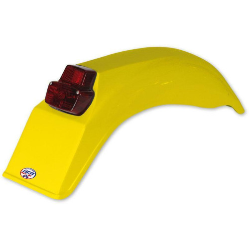 Garde-boue arrière + feu UFO Enduro jaune - 1087485002