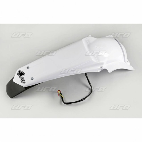 Garde-boue arrière + support de plaque avec feu UFO blanc Yamaha WR250F/450F - 1087821002