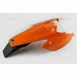 Garde-boue arrière + support de plaque avec feu UFO orange KTM EXC - 1087330001