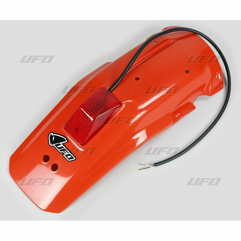Garde-boue arrière + feu UFO orange Honda XR600R - 1086753002