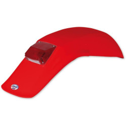 Garde-boue arrière + feu UFO Enduro rouge - 1087486001
