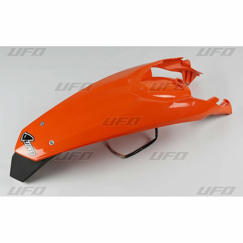 Garde-boue arrière + support de plaque avec feu UFO orange KTM - 1087366003