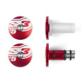 Embouts de guidons S3 End 5 Ø12mm rouge Embouts de guidons S3 End 5 Ø12mm rouge